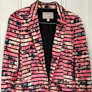 Banana Republic PINK FLORAL striped Blazer (4)